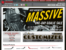 Tablet Screenshot of justhockeytoronto.com
